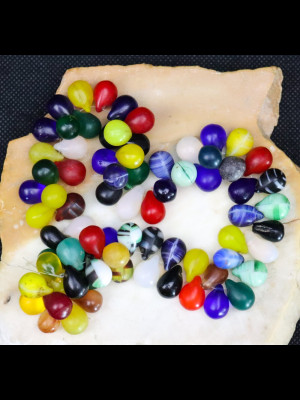 7( perles de Bohême en verre