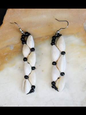 Boucles d'oreilles en cauris