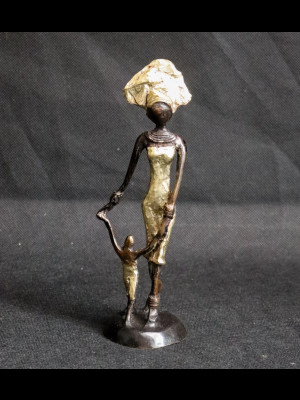 Femme avec un enfant (bronze)
