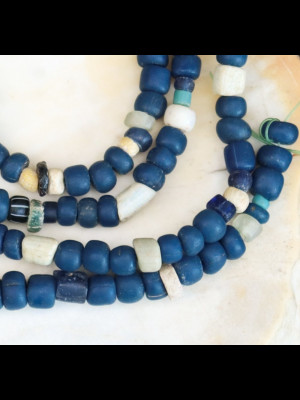 Petites perles Nila antiques en verre  (Mali)