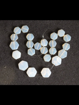 23 perles de Bohême en verre
