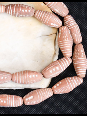 25 perles en terre cuite (Mali)