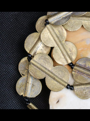 Fil de 20 perles en laiton