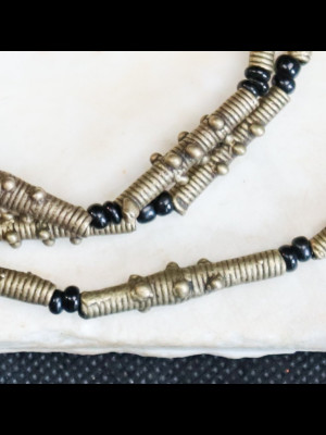 Fil de 20 perles en laiton