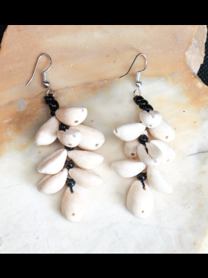 Boucles d'oreilles en cauris