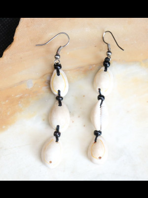 Boucles d'oreilles en cauris