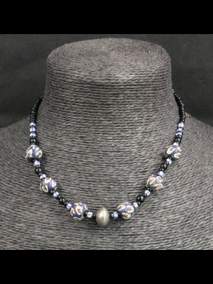 Collier perles en verre