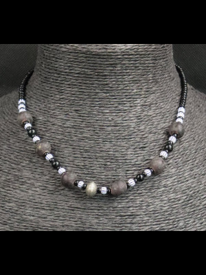 Collier perles en verre du Ghana