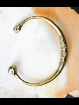 Bracelet en laiton, cuivre et métal argenté