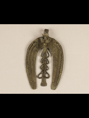 Grand pendentif en bronze (Burkina Faso)