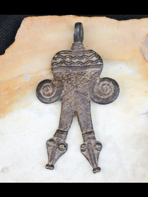 Pendentif gan en bronze (Burkina Faso)
