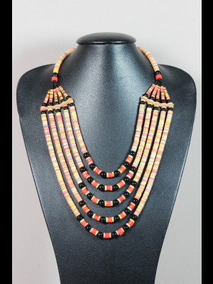 Collier perles en verre et koffi