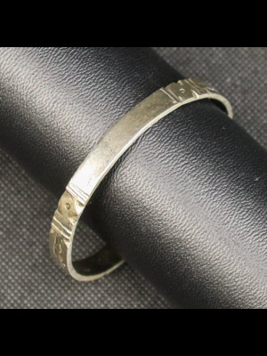 Bracelet en métal argenté