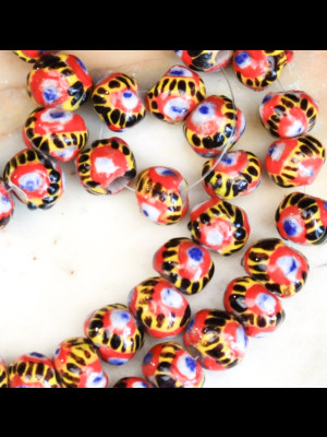 Fil de 51 perles kiffa en verre