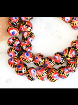 Fil de 49 perles kiffa en verre
