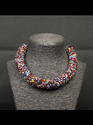 Collier petites perles en verre