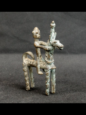 Cavalier en bronze
