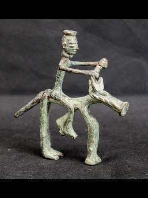 Cavalier en bronze