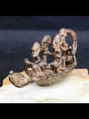 Petite pirogue dogon (Bronze du Mali)