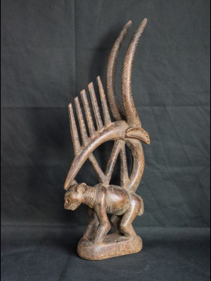 Masque cimier tchiwara bambara (Mali)