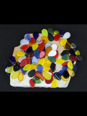 95 perles en verre de Bohême