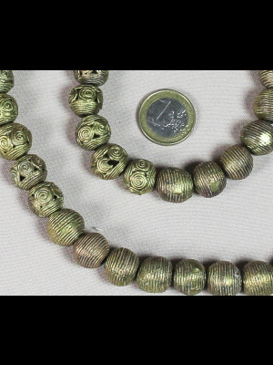 50 perles en laiton