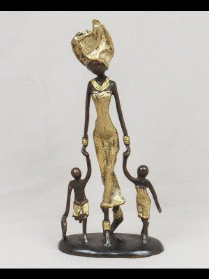 Femme  avec 2 enfants (bronze)