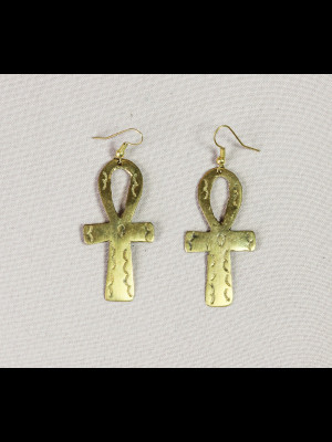 Boucles d'oreilles "croix de vie"