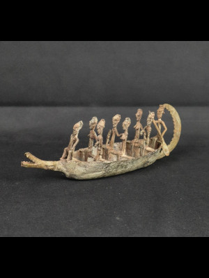 Pirogue dogon (Bronze du Mali)