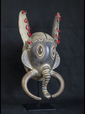Masque éléphant yaouré (Côte d'Ivoire)