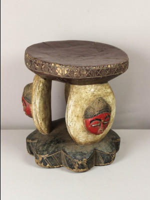 Rare tabouret baoulé (Côte d'Ivoire)