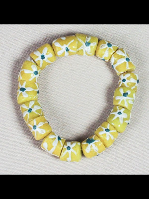 Bracelet en perles du Ghana en verre
