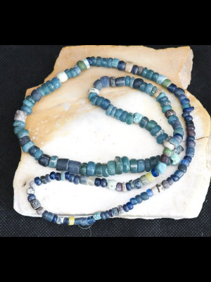 Perles Nila antiques en verre  (Mali)