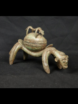 Boite dogon (Bronze-Mali)