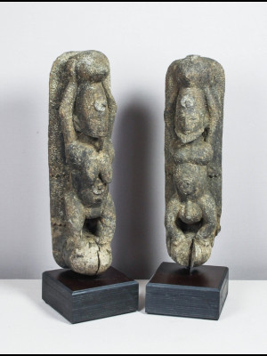 Couple de statuettes dogon (Mali)