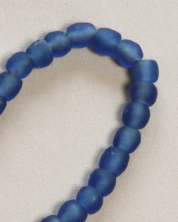 2 Grosses Perles Anciennes Pâte De Verre Afrique - 4,5/4,7 Cm, Superbes